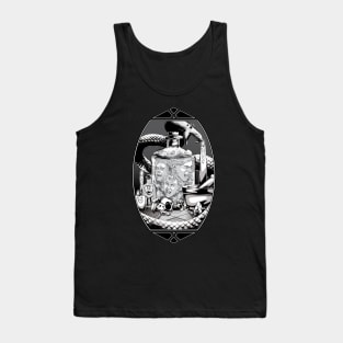 Bottled Up - Black & White Tank Top